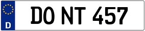 Truck License Plate